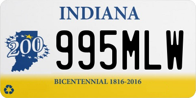 IN license plate 995MLW