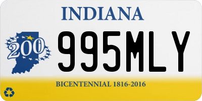 IN license plate 995MLY