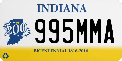 IN license plate 995MMA