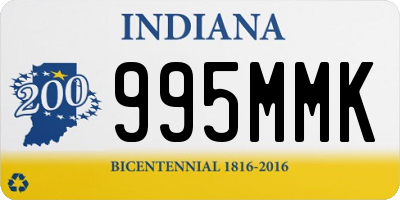 IN license plate 995MMK