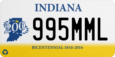 IN license plate 995MML