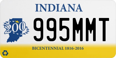 IN license plate 995MMT