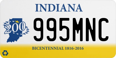 IN license plate 995MNC