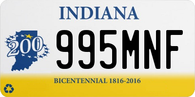 IN license plate 995MNF