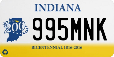 IN license plate 995MNK