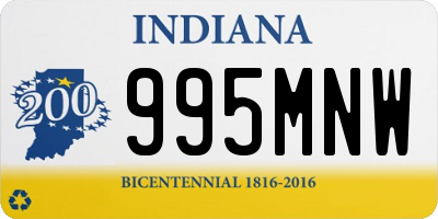 IN license plate 995MNW