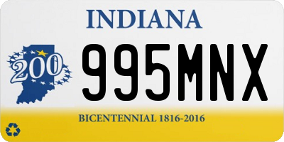 IN license plate 995MNX