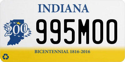 IN license plate 995MOO