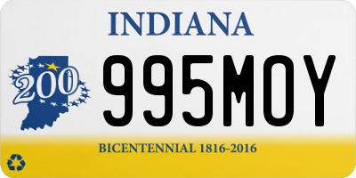 IN license plate 995MOY