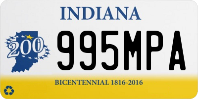 IN license plate 995MPA