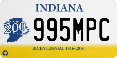 IN license plate 995MPC