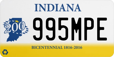 IN license plate 995MPE