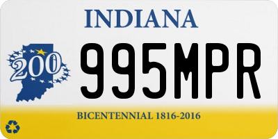 IN license plate 995MPR