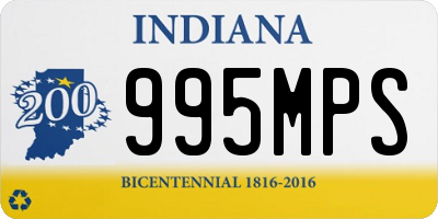 IN license plate 995MPS