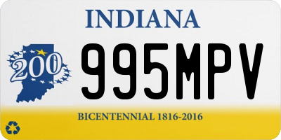 IN license plate 995MPV