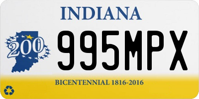 IN license plate 995MPX