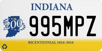 IN license plate 995MPZ