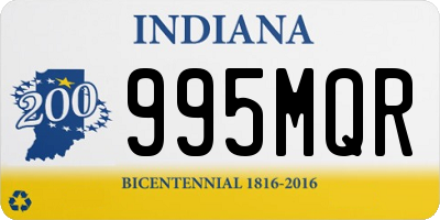 IN license plate 995MQR