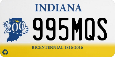IN license plate 995MQS
