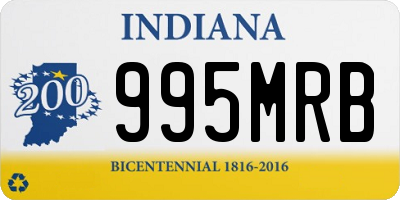 IN license plate 995MRB