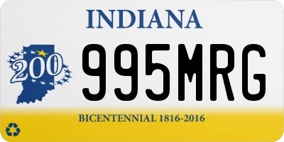 IN license plate 995MRG