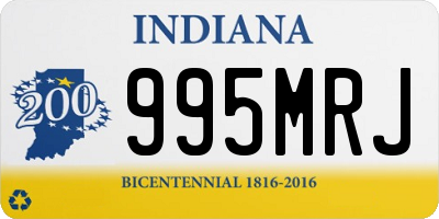 IN license plate 995MRJ
