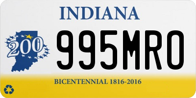 IN license plate 995MRO