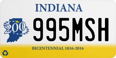 IN license plate 995MSH