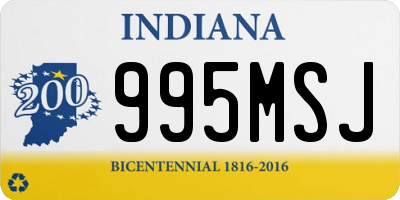 IN license plate 995MSJ