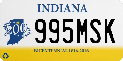 IN license plate 995MSK