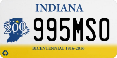 IN license plate 995MSO
