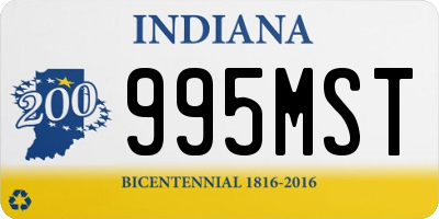 IN license plate 995MST