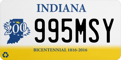 IN license plate 995MSY