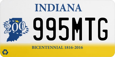 IN license plate 995MTG