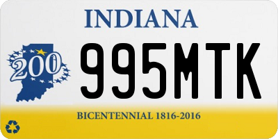 IN license plate 995MTK