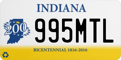 IN license plate 995MTL