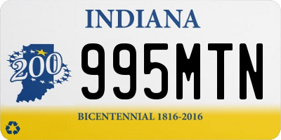 IN license plate 995MTN