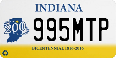 IN license plate 995MTP