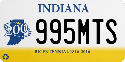 IN license plate 995MTS