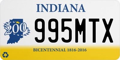 IN license plate 995MTX