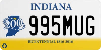 IN license plate 995MUG