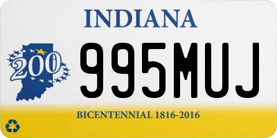 IN license plate 995MUJ