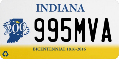 IN license plate 995MVA