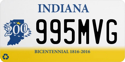 IN license plate 995MVG