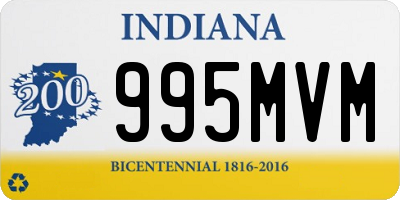 IN license plate 995MVM