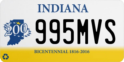 IN license plate 995MVS