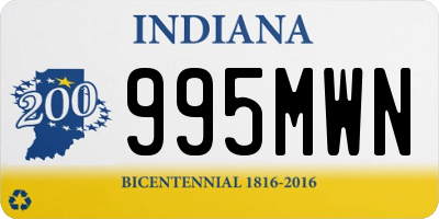 IN license plate 995MWN