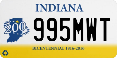 IN license plate 995MWT