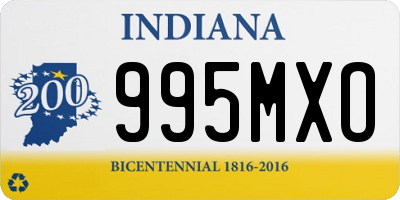 IN license plate 995MXO