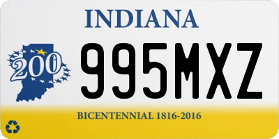 IN license plate 995MXZ